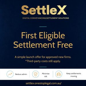SettleX first eligible settlement free image. 